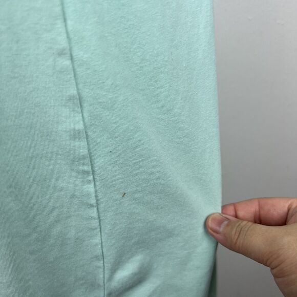 Every Body Every Wear Dress Women Small Green Ringer Stretch Short Sleeve Cotton - Picture 10 of 14